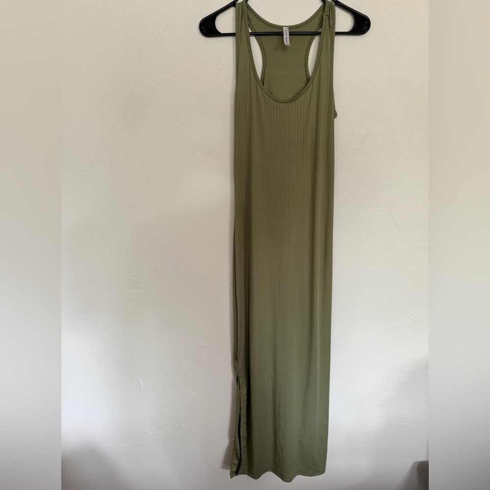 Large Olive Green Maxi Dress